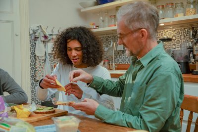 Making lunch older children